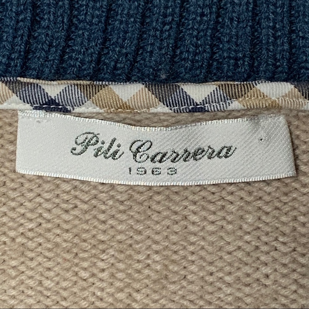 Pili Carrera 1963 Boys 1/4 Zip Cardigan Size 6 - Picture 3 of 11